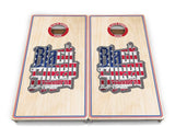 Patriotic Pro Style Cornhole Boards
