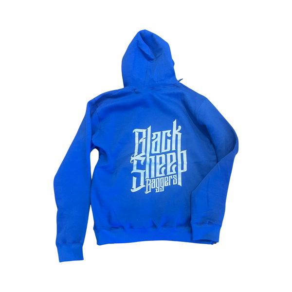 Blue Logo Hoodie – Black Sheep Baggers