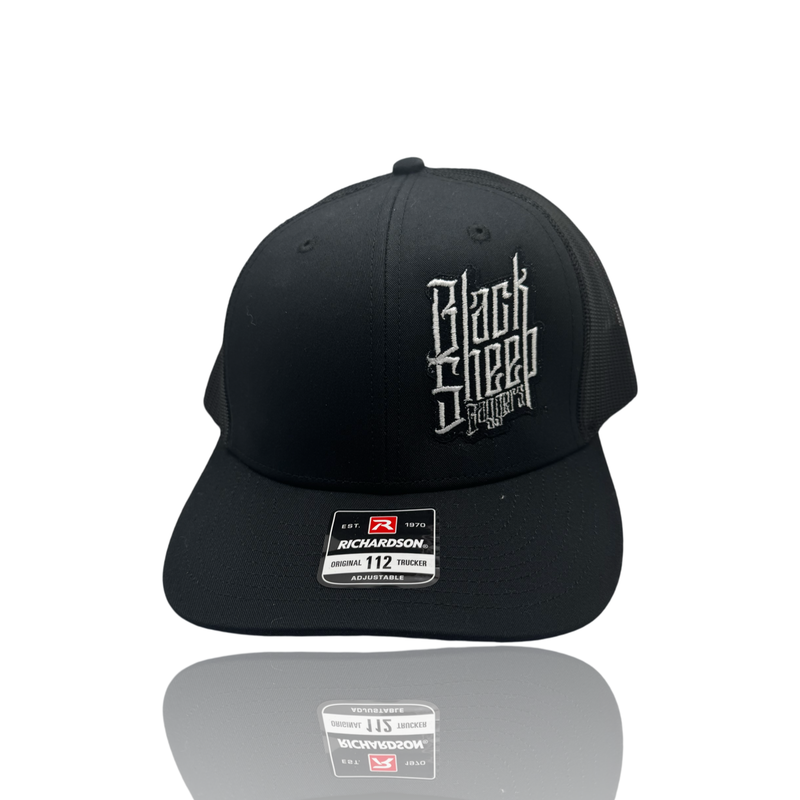 Black Richardson 112 Logo Hat