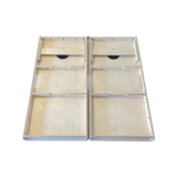 White Pro Style Cornhole Boards